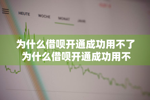 为什么借呗开通成功用不了 为什么借呗开通成功用不了了