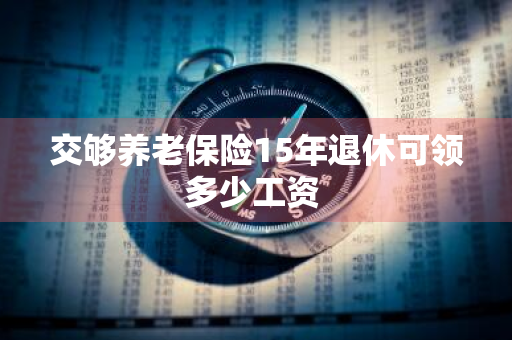 交够养老保险15年退休可领多少工资 