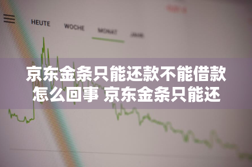 京东金条只能还款不能借款怎么回事 京东金条只能还款不能借款怎么回事儿