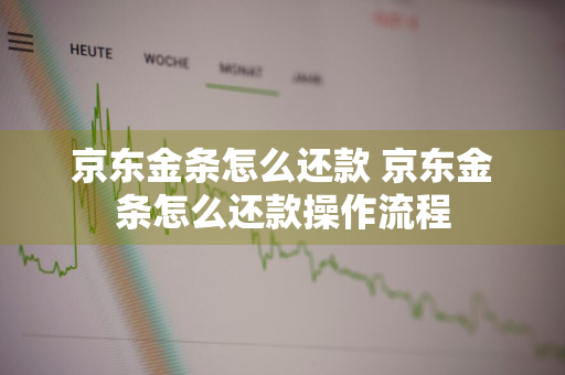 京东金条怎么还款 京东金条怎么还款操作流程