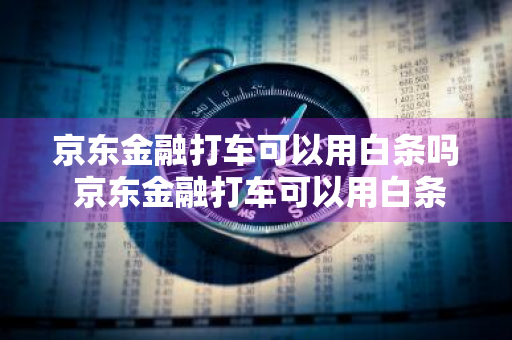 京东金融打车可以用白条吗 京东金融打车可以用白条吗安全吗