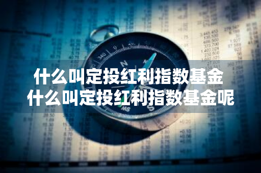 什么叫定投红利指数基金 什么叫定投红利指数基金呢