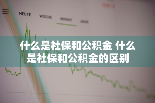 什么是社保和公积金 什么是社保和公积金的区别