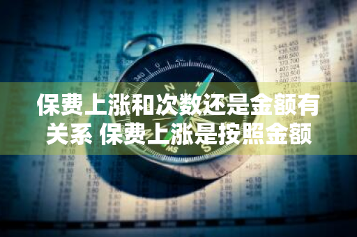 保费上涨和次数还是金额有关系 保费上涨是按照金额还是次数上涨