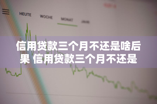 信用贷款三个月不还是啥后果 信用贷款三个月不还是啥后果呀