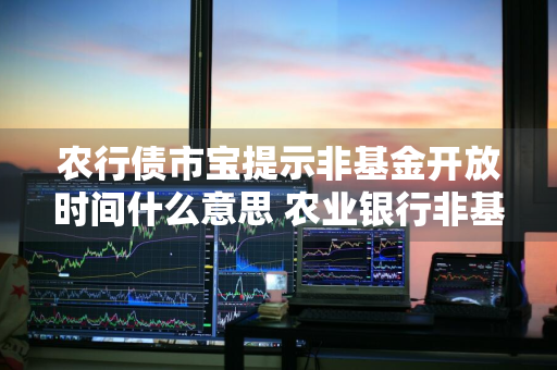 农行债市宝提示非基金开放时间什么意思 农业银行非基金开放时间