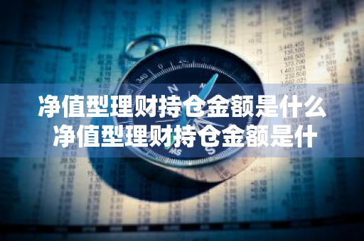 净值型理财持仓金额是什么 净值型理财持仓金额是什么意思