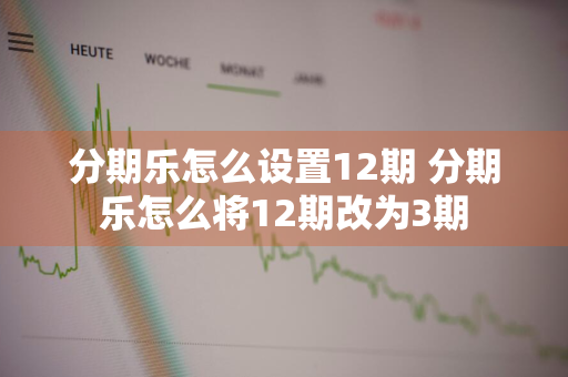 分期乐怎么设置12期 分期乐怎么将12期改为3期