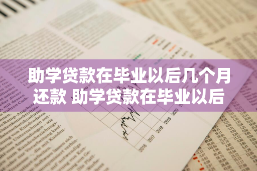 助学贷款在毕业以后几个月还款 助学贷款在毕业以后几个月还款合适