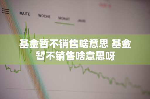 基金暂不销售啥意思 基金暂不销售啥意思呀