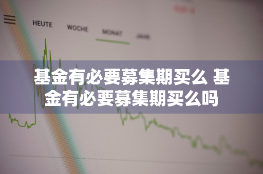 基金有必要募集期买么 基金有必要募集期买么吗