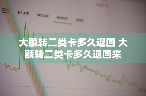 大额转二类卡多久退回 大额转二类卡多久退回来