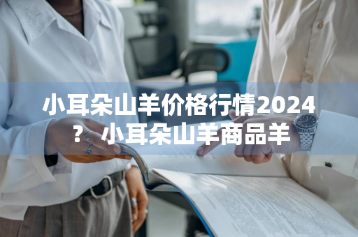 小耳朵山羊价格行情2024？ 小耳朵山羊商品羊