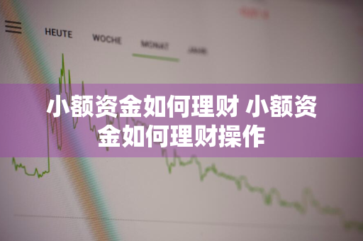 小额资金如何理财 小额资金如何理财操作