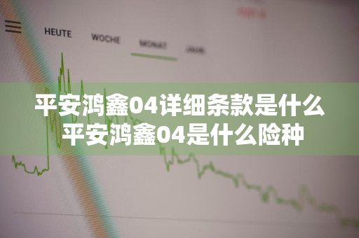 平安鸿鑫04详细条款是什么 平安鸿鑫04是什么险种