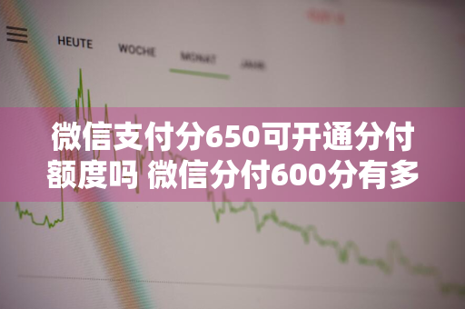 微信支付分650可开通分付额度吗 微信分付600分有多少额度