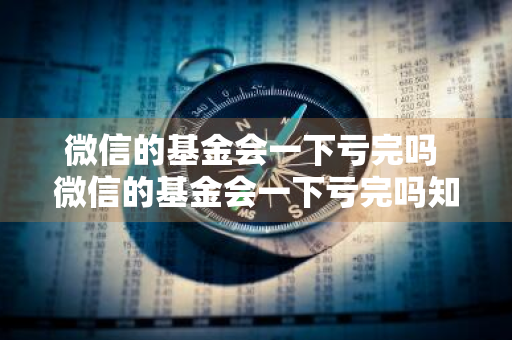 微信的基金会一下亏完吗 微信的基金会一下亏完吗知乎