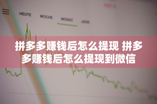 拼多多赚钱后怎么提现 拼多多赚钱后怎么提现到微信