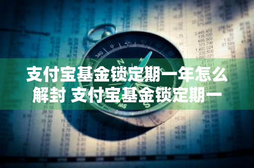 支付宝基金锁定期一年怎么解封 支付宝基金锁定期一年怎么解封啊