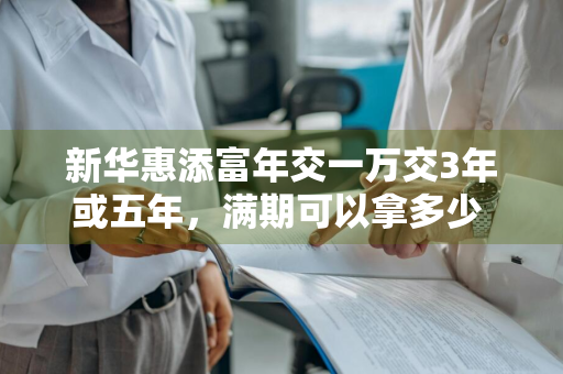 新华惠添富年交一万交3年或五年，满期可以拿多少 新华惠添富年金保险15年期,收益大概是多少