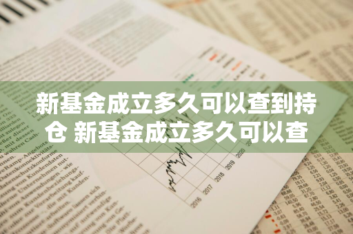 新基金成立多久可以查到持仓 新基金成立多久可以查到持仓情况