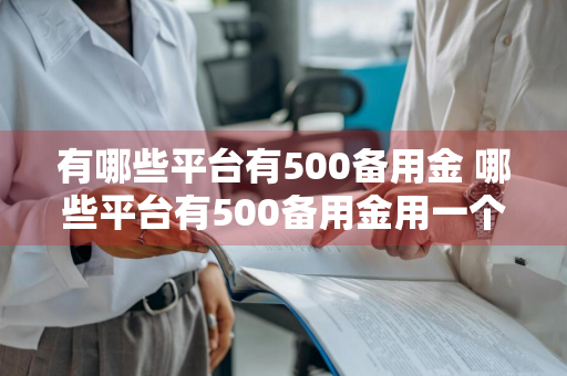 有哪些平台有500备用金 哪些平台有500备用金用一个月的利息