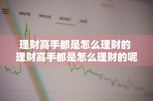 理财高手都是怎么理财的 理财高手都是怎么理财的呢