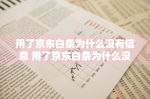 用了京东白条为什么没有信息 用了京东白条为什么没有信息提示