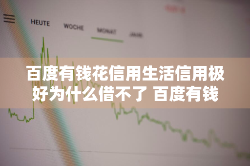 百度有钱花信用生活信用极好为什么借不了 百度有钱花信用极好为什么借不了了