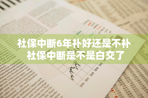 社保中断6年补好还是不补 社保中断是不是白交了