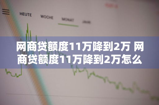 网商贷额度11万降到2万 网商贷额度11万降到2万怎么办