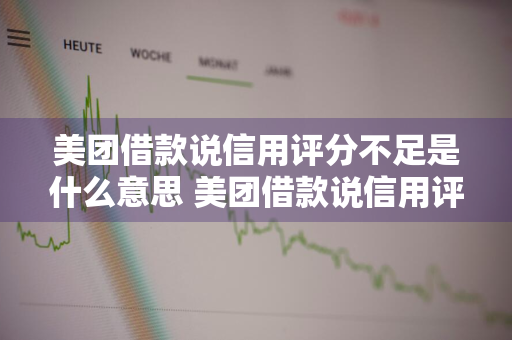 美团借款说信用评分不足是什么意思 美团借款说信用评分不足是什么意思呀