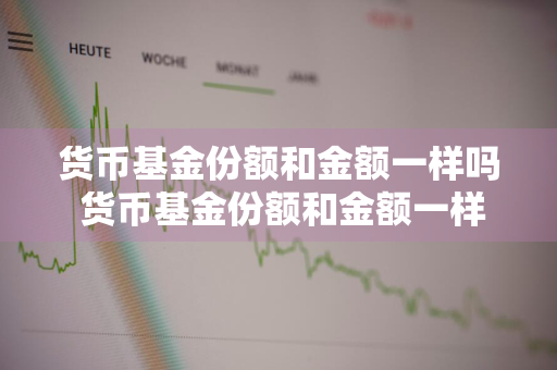 货币基金份额和金额一样吗 货币基金份额和金额一样吗为什么