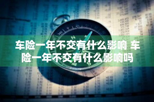 车险一年不交有什么影响 车险一年不交有什么影响吗