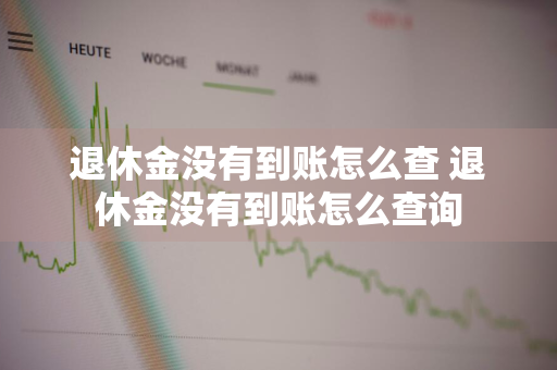 退休金没有到账怎么查 退休金没有到账怎么查询