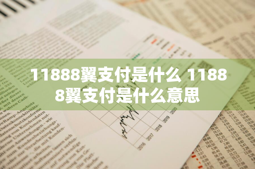 11888翼支付是什么 11888翼支付是什么意思