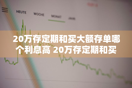 20万存定期和买大额存单哪个利息高 20万存定期和买大额存单哪个利息高些