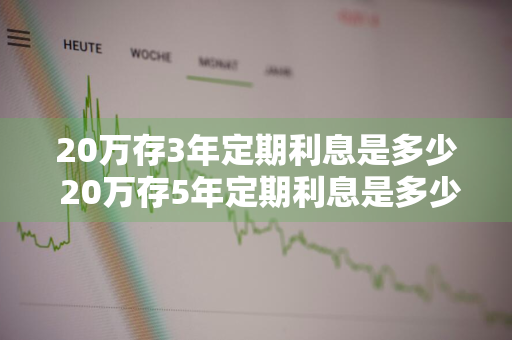 20万存3年定期利息是多少 20万存5年定期利息是多少